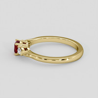0.70 Ct. Ruby Ring, 14K Yellow Gold 4