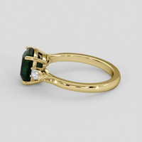 3.18 Ct. Bluish Green Sapphire Ring, 14K Yellow Gold 4