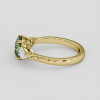 1.56 Ct. Yellowish Green Sapphire Ring, 14K Yellow Gold 4