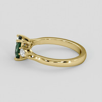 1.05 Ct. Green Sapphire Ring, 14K Yellow Gold 4