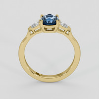 1.27 Ct. Blue Sapphire Ring, 14K Yellow Gold 3