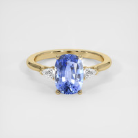 2.43 Ct. Sapphire Ring, 14K Yellow Gold 1