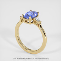 2.43 Ct. Sapphire Ring, 14K Yellow Gold 2