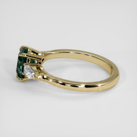 1.59 Ct. Greenish Blue Sapphire Ring, 14K Yellow Gold 4