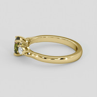 0.83 Ct. Greenish Yellow Sapphire Ring, 14K Yellow Gold 4