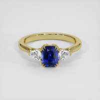 1.26 Ct. Blue Sapphire Ring, 14K Yellow Gold 1