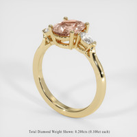 1.39 Ct. Sapphire Ring, 14K Yellow Gold 2