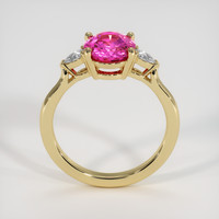 2.49 Ct. Pink Sapphire Ring, 14K Yellow Gold 3