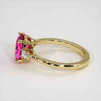 2.49 Ct. Pink Sapphire Ring, 14K Yellow Gold 4