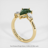 2.18 Ct. Sapphire Ring, 14K Yellow Gold 2