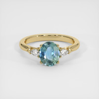 1.81 Ct. Sapphire Ring, 14K Yellow Gold 1