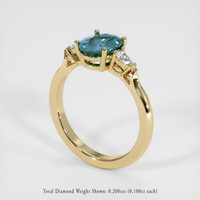 1.81 Ct. Sapphire Ring, 14K Yellow Gold 2