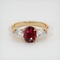 1.88 Ct. Ruby Ring, 14K Yellow Gold 1