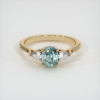 1.41 Ct. Sapphire Ring, 14K Yellow Gold 1