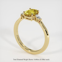 2.22 Ct. Yellow Sapphire Ring, 14K Yellow Gold 2