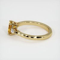 1.27 Ct. Yellowish Brown Sapphire Ring, 14K Yellow Gold 4