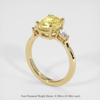 4.01 Ct. Sapphire Ring, 14K Yellow Gold 2