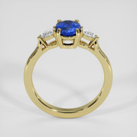 1.03 Ct. Blue Sapphire Ring, 18K Yellow Gold 3