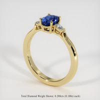 1.99 Ct. Sapphire Ring, 18K Yellow Gold 2