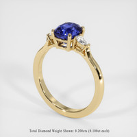 2.31 Ct. Sapphire Ring, 18K Yellow Gold 2