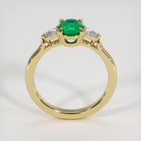 0.80 Ct. Emerald Ring, 18K Yellow Gold 3