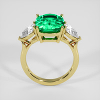 4.32 Ct. Emerald Ring, 18K Yellow Gold 3