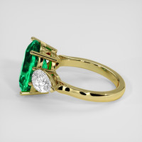 4.32 Ct. Emerald Ring, 18K Yellow Gold 4