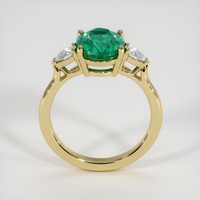 2.43 Ct. Emerald Ring, 18K Yellow Gold 3