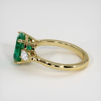 2.43 Ct. Emerald Ring, 18K Yellow Gold 4