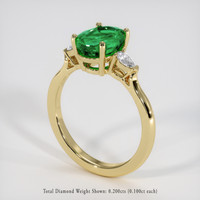 1.79 Ct. Emerald Ring, 18K Yellow Gold 2