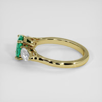 1.04 Ct. Emerald Ring, 18K Yellow Gold 4