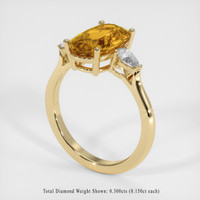 3.00 Ct. Gemstone Ring, 18K Yellow Gold 2