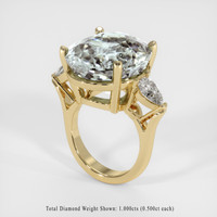 18.94 Ct. Gemstone Ring, 18K Yellow Gold 2