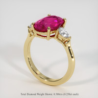 3.20 Ct. Gemstone Ring, 18K Yellow Gold 2