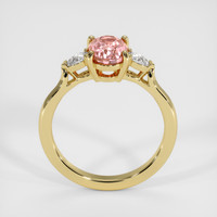1.80 Ct. Padparadscha Sapphire Ring, 18K Yellow Gold 3