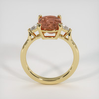 4.03 Ct. Padparadscha Sapphire Ring, 18K Yellow Gold 3