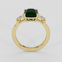3.18 Ct. Bluish Green Sapphire Ring, 18K Yellow Gold 3