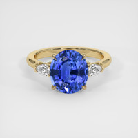 3.00 Ct. Sapphire Ring, 18K Yellow Gold 1