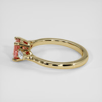 1.08 Ct. Padparadscha Sapphire Ring, 18K Yellow Gold 4