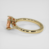 2.16 Ct. Padparadscha Sapphire Ring, 18K Yellow Gold 4