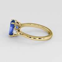 2.53 Ct. Blue Sapphire Ring, 18K Yellow Gold 4
