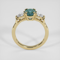 1.19 Ct. Bluish Green Sapphire Ring, 18K Yellow Gold 3