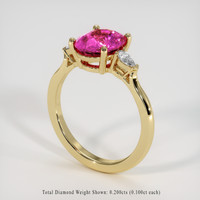 2.49 Ct. Sapphire Ring, 18K Yellow Gold 2