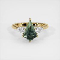 2.18 Ct. Sapphire Ring, 18K Yellow Gold 1