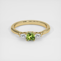 0.55 Ct. Sapphire Ring, 18K Yellow Gold 1