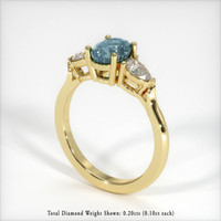 1.79 Ct. Sapphire Ring, 18K Yellow Gold 1