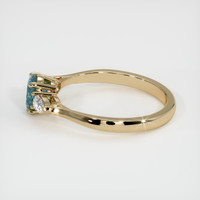 0.68 Ct. Sapphire Ring, 18K Yellow Gold 4