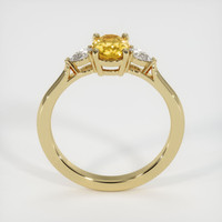 1.27 Ct. Yellowish Brown Sapphire Ring, 18K Yellow Gold 3
