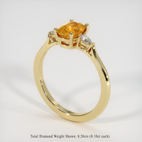 1.66 Ct. Yellow Sapphire Ring, 18K Yellow Gold 2