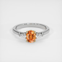 0.93 Ct. Gemstone Ring, 14K Yellow & White 1